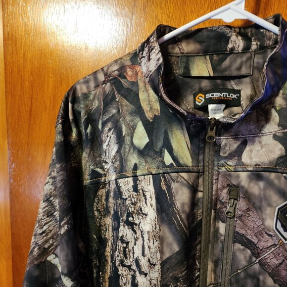 Men's Large Scentlok Mossy Oak Break-Up Country Camo Full Zip Jacket - Picture 3 of 12